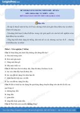 Đề thi học kì 2 KHTN 6 Chân trời sáng tạo - Đề 6